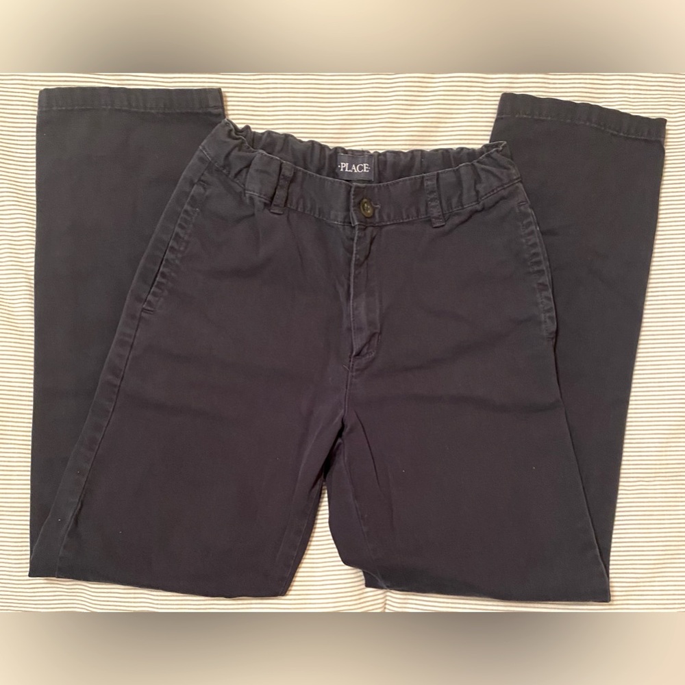 Boys Place navy twill chino pants